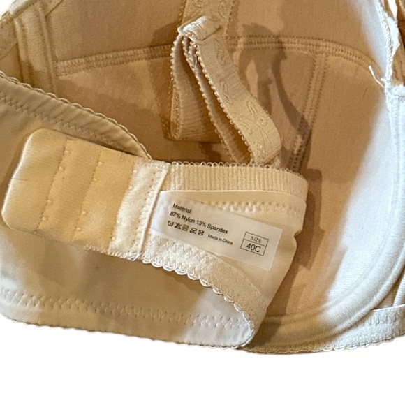 OGET Women Plus Size Push Up Bras Underwire Comfort Lace Bra with Back Support - Picture 3 of 6